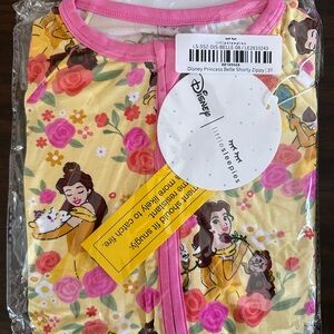 Little Sleepies SIZE 3T Disney Princess BELLE Shorty Zippy Beauty & Beast Bamboo